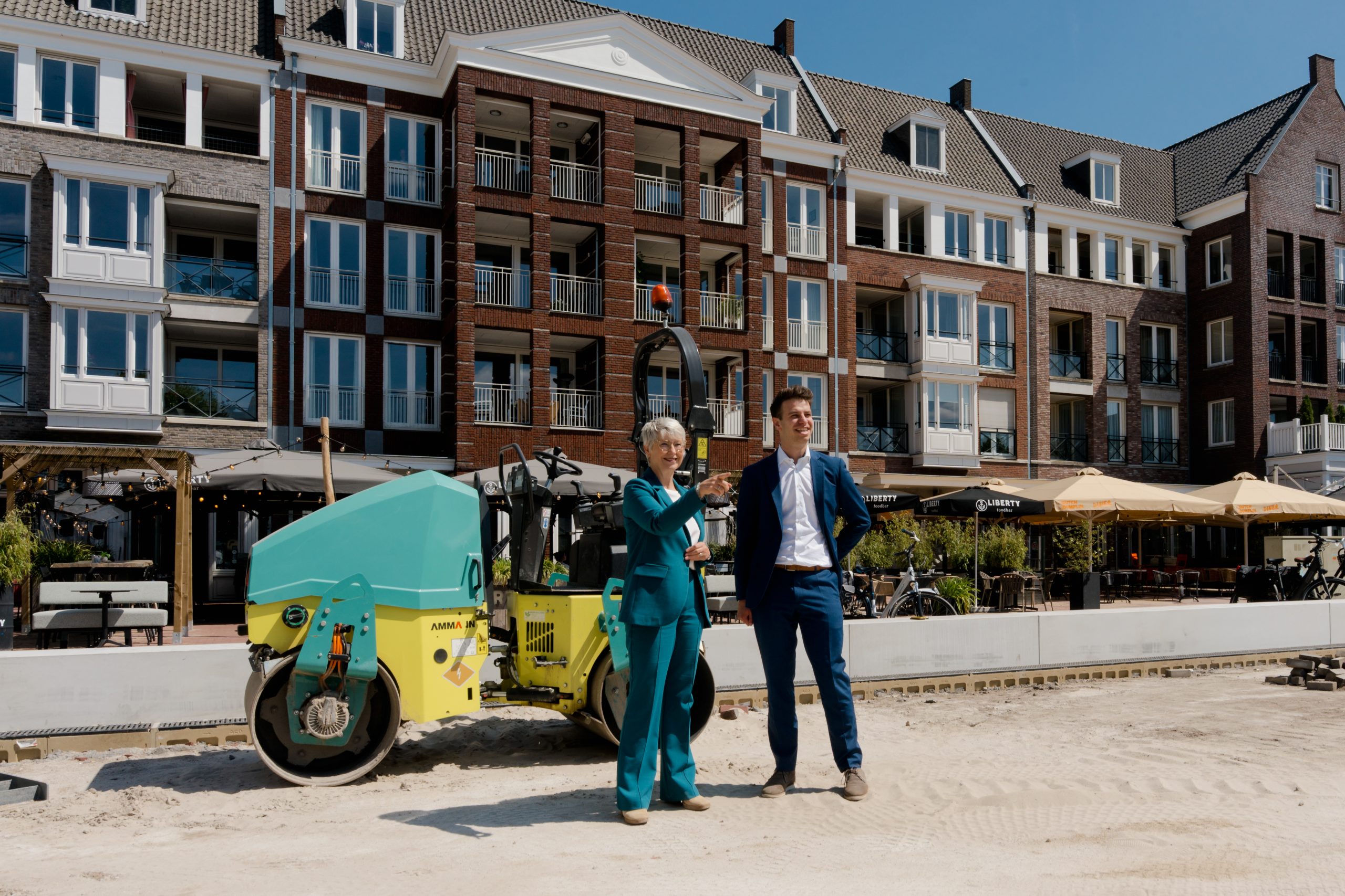 Olievlek van duurzame projecten